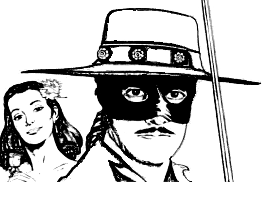 رسم 10 من Zorro للطباعة واللون