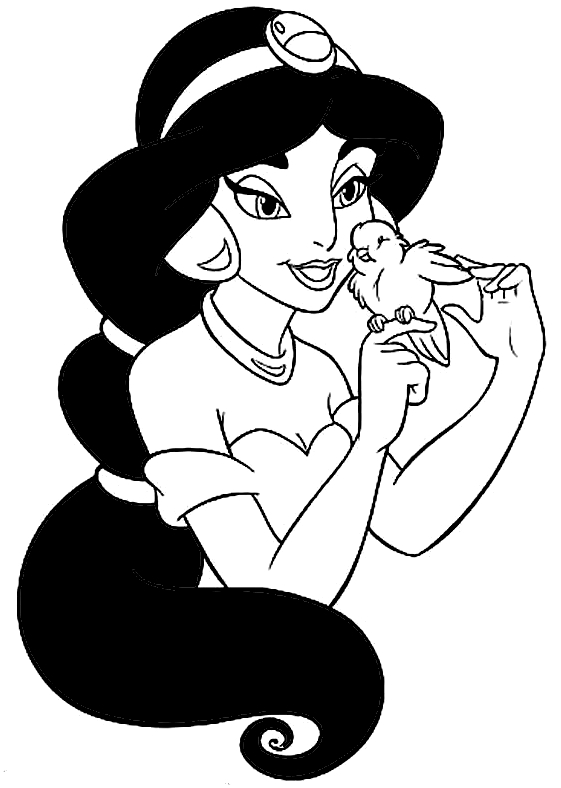 Drawing 20 of Aladdin to print and color
