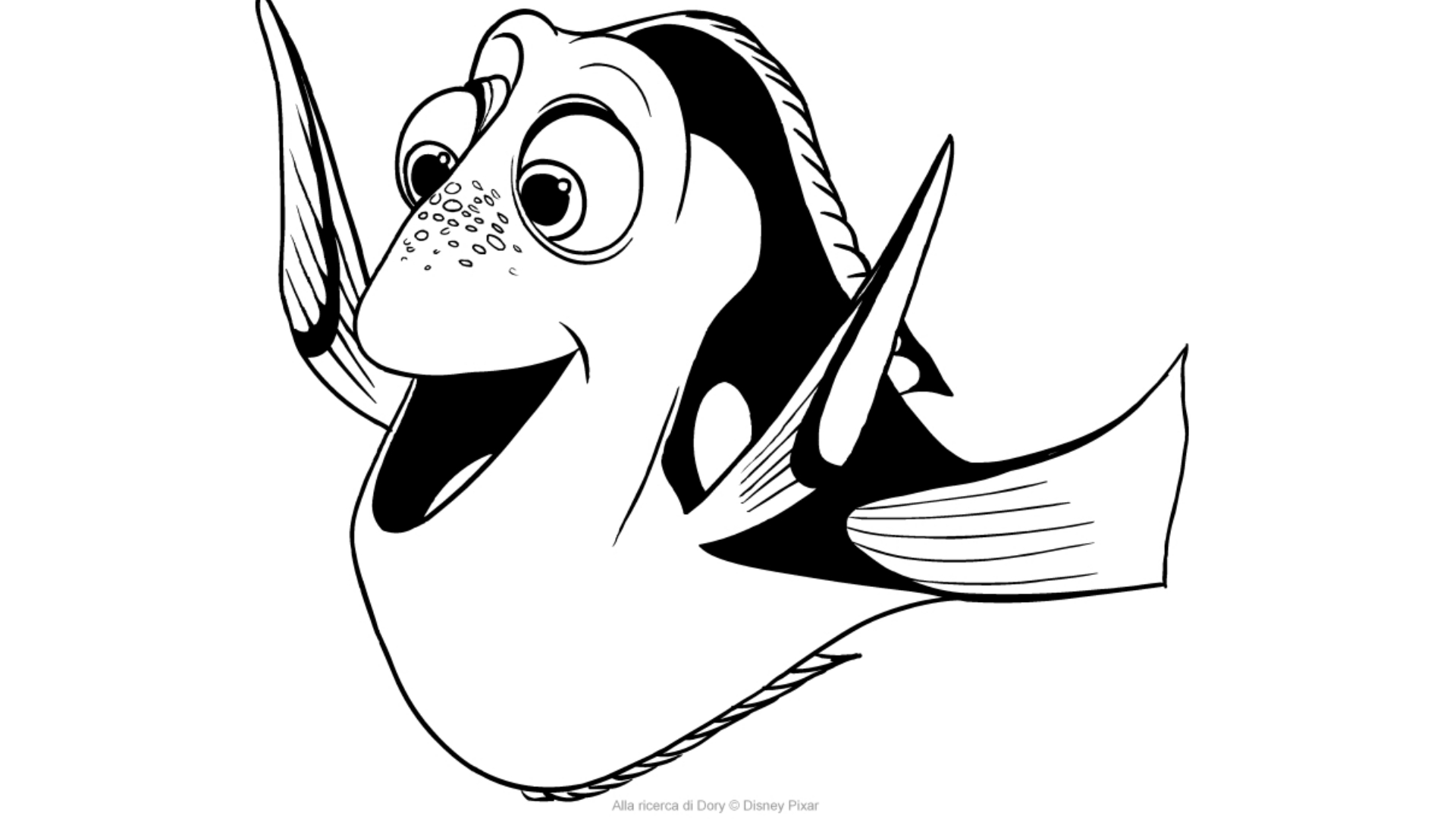 Coloriage de Dory à imprimer et colorier