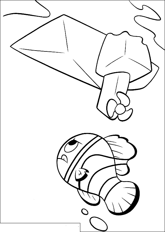 Drawing 3 from Finding Nemo coloring page to print and coloring