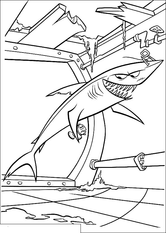 Disegno 11 di Alla ricerca di Nemo da stampare e colorare