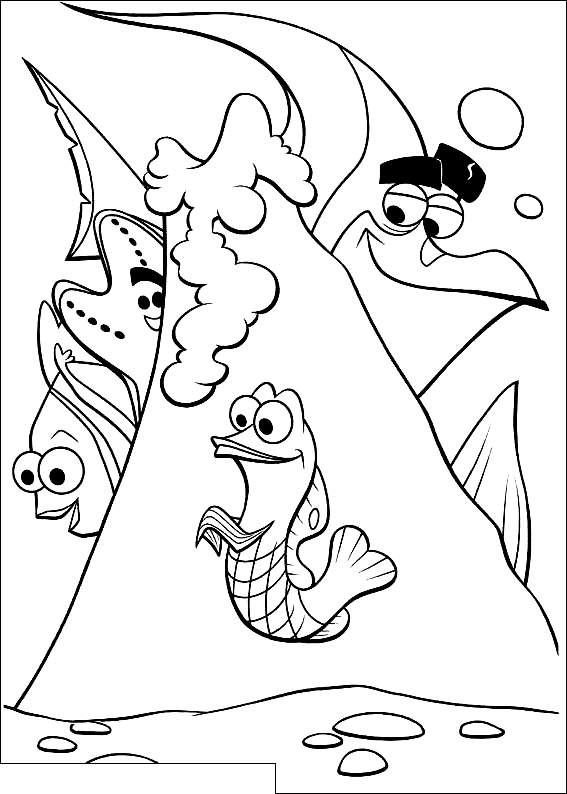 Desen 14 din Găsirea Nemo pentru a imprima și a colora