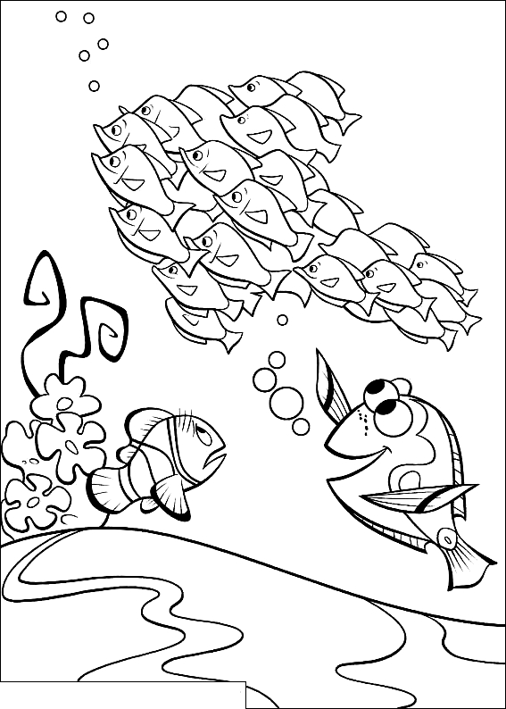 Drawing 17 from Finding Nemo coloring page to print and coloring