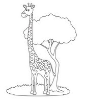 Dibujos de jirafas para colorear