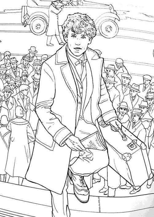 Fantastic Beasts and Where to Find Them coloring page to print and coloring - Drawing 5