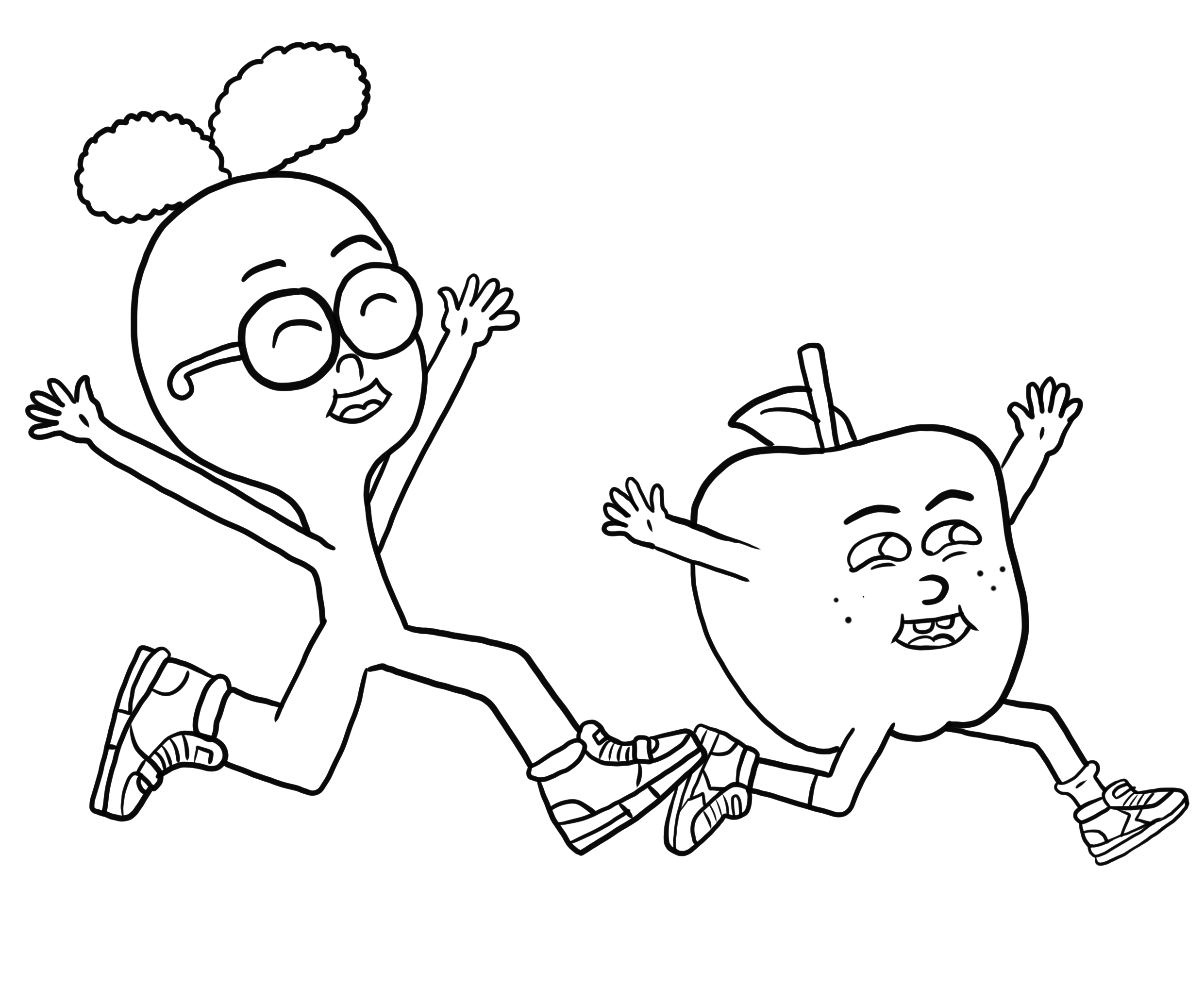 Apple & Onion 05 from Apple & Onion coloring page to print and coloring