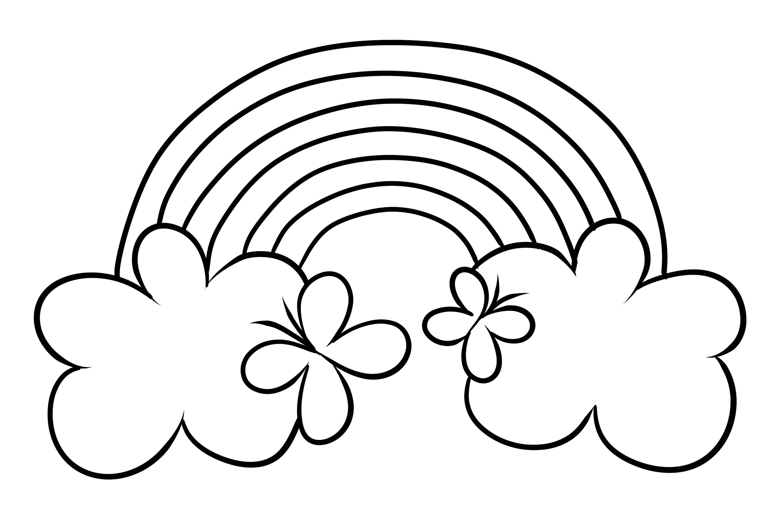 rainbow 10  coloring page to print and coloring