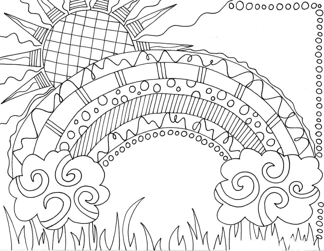 rainbow 36  coloring pages to print and coloring