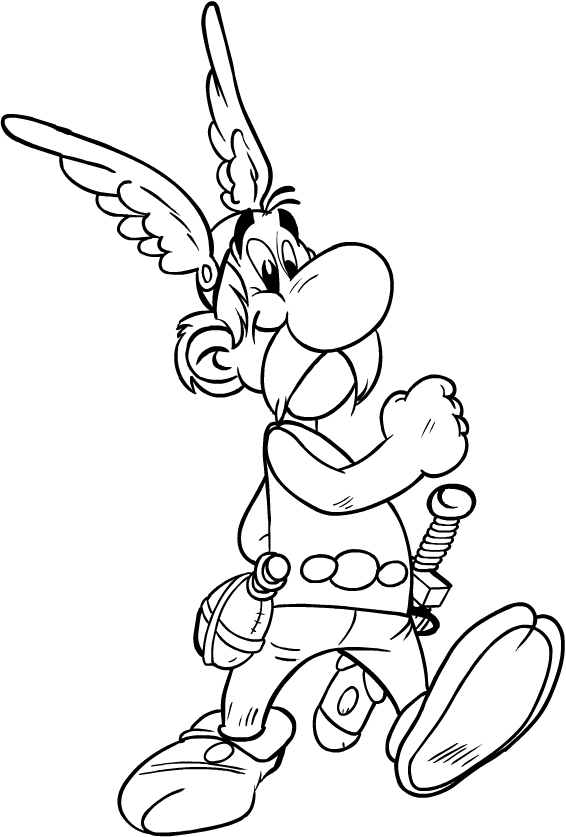 Pagina De Colorat Asterix