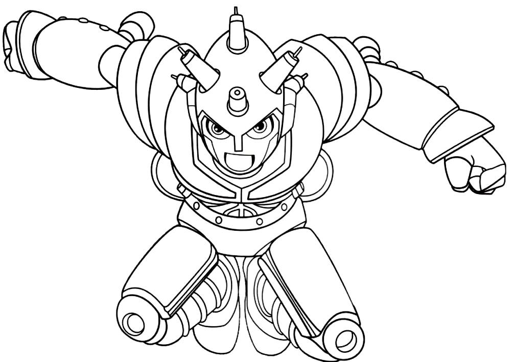 Disegno di Atlas il nemico di Astroboy da stampare e colorare