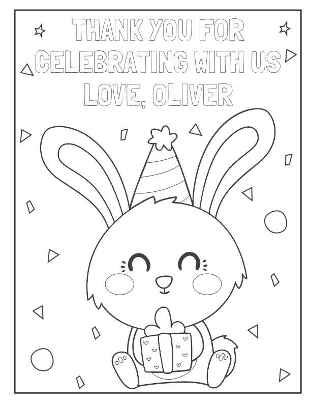 Happy birthday greetings coloring page