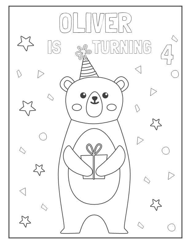 お誕生日おめでとうグリーティングカードのデザイン