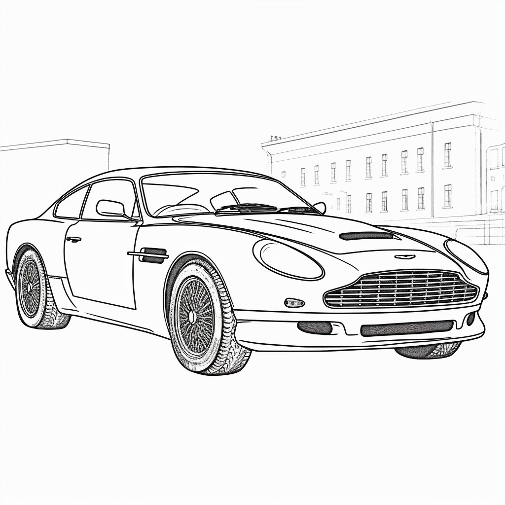 Aston Martin 03 coloring page