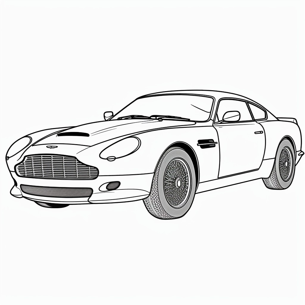 Aston Martin 04 coloring page