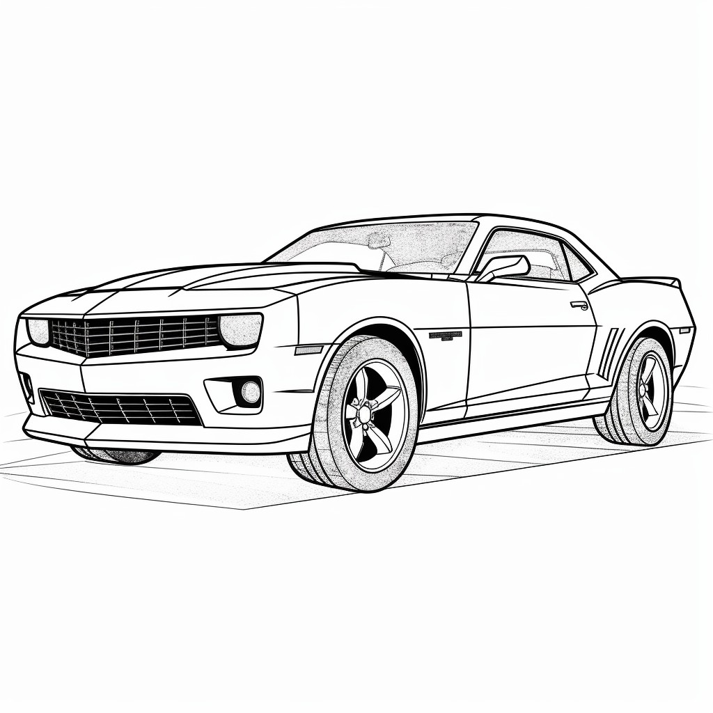Chevrolet car 06  coloring pages to print and coloring