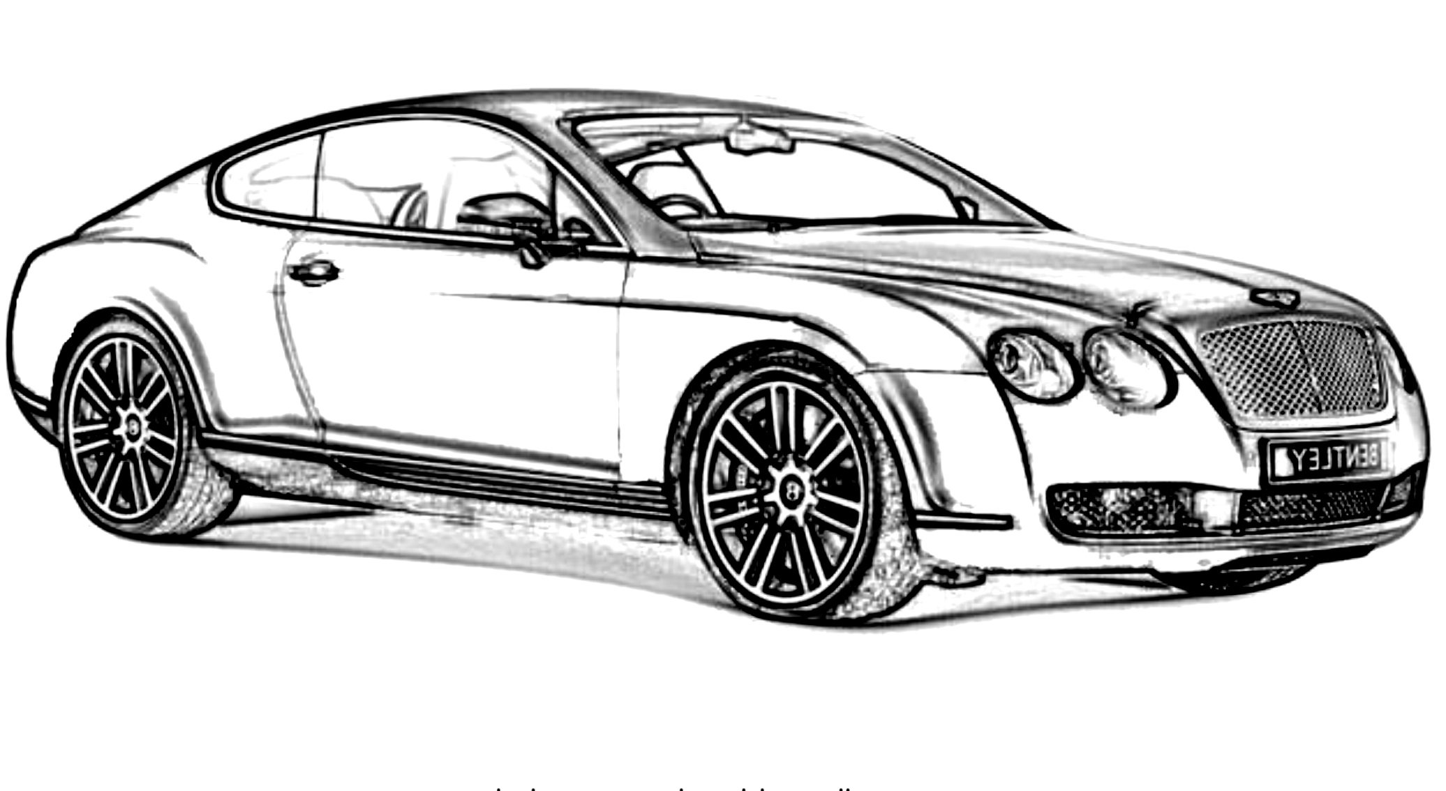 Drawing 3 from Automobiles coloring page to print and coloring