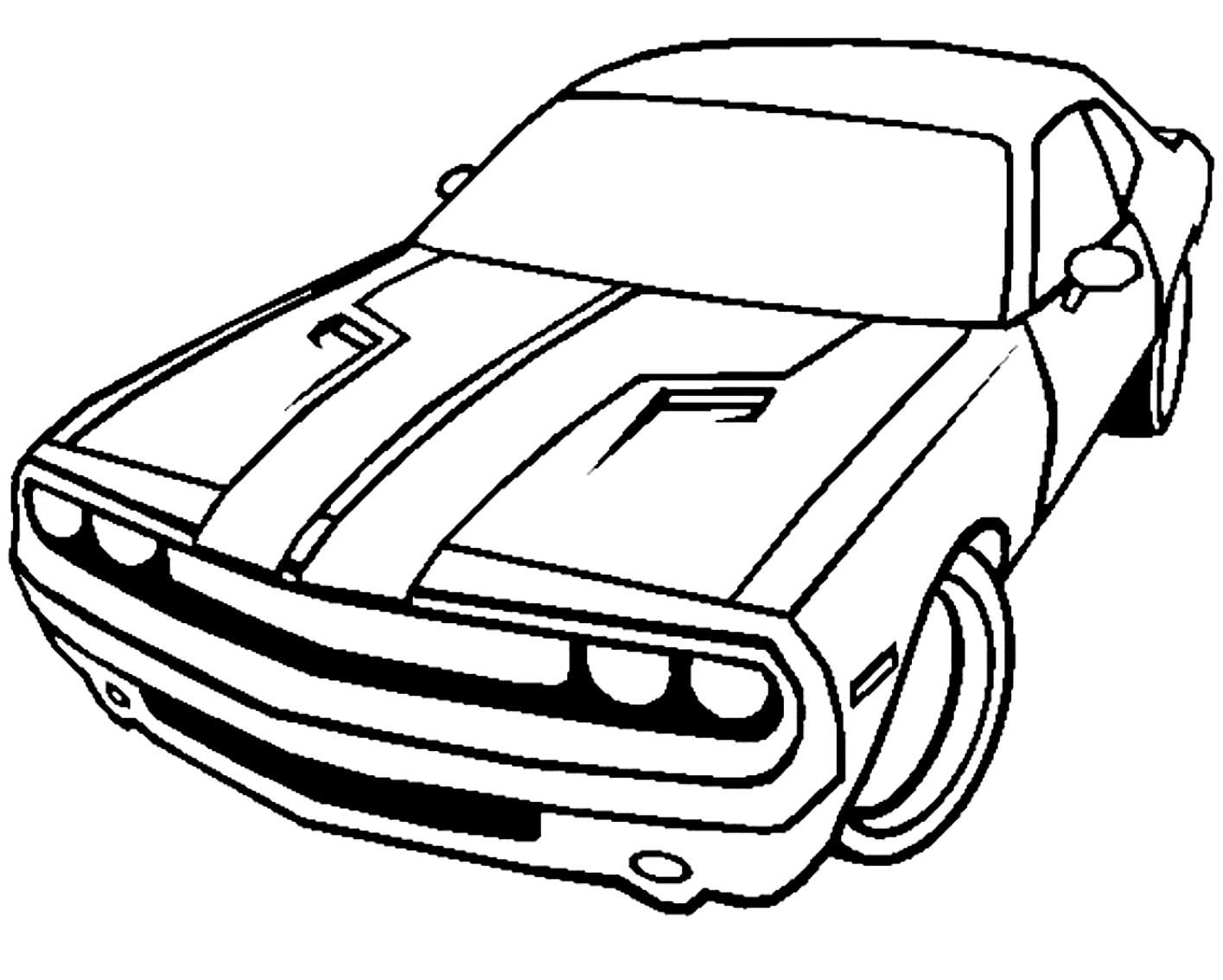 Dibujo 9 de coches para imprimir y colorear