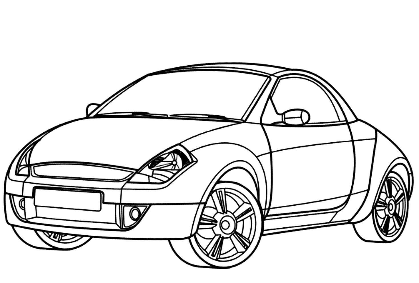 Drawing 18 from Automobiles coloring page to print and coloring