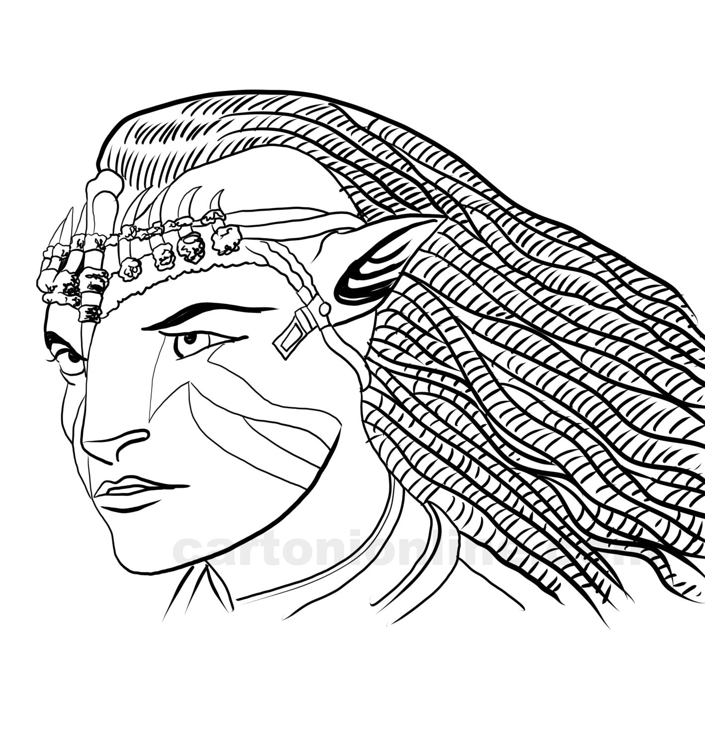 Desenho 03 de Avatar: O Caminho da gua para imprimir e colorir