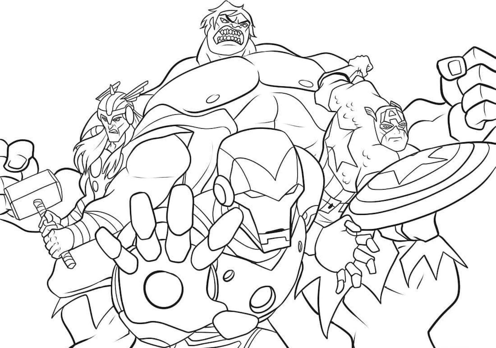 Avengers 25  coloring page to print and coloring
