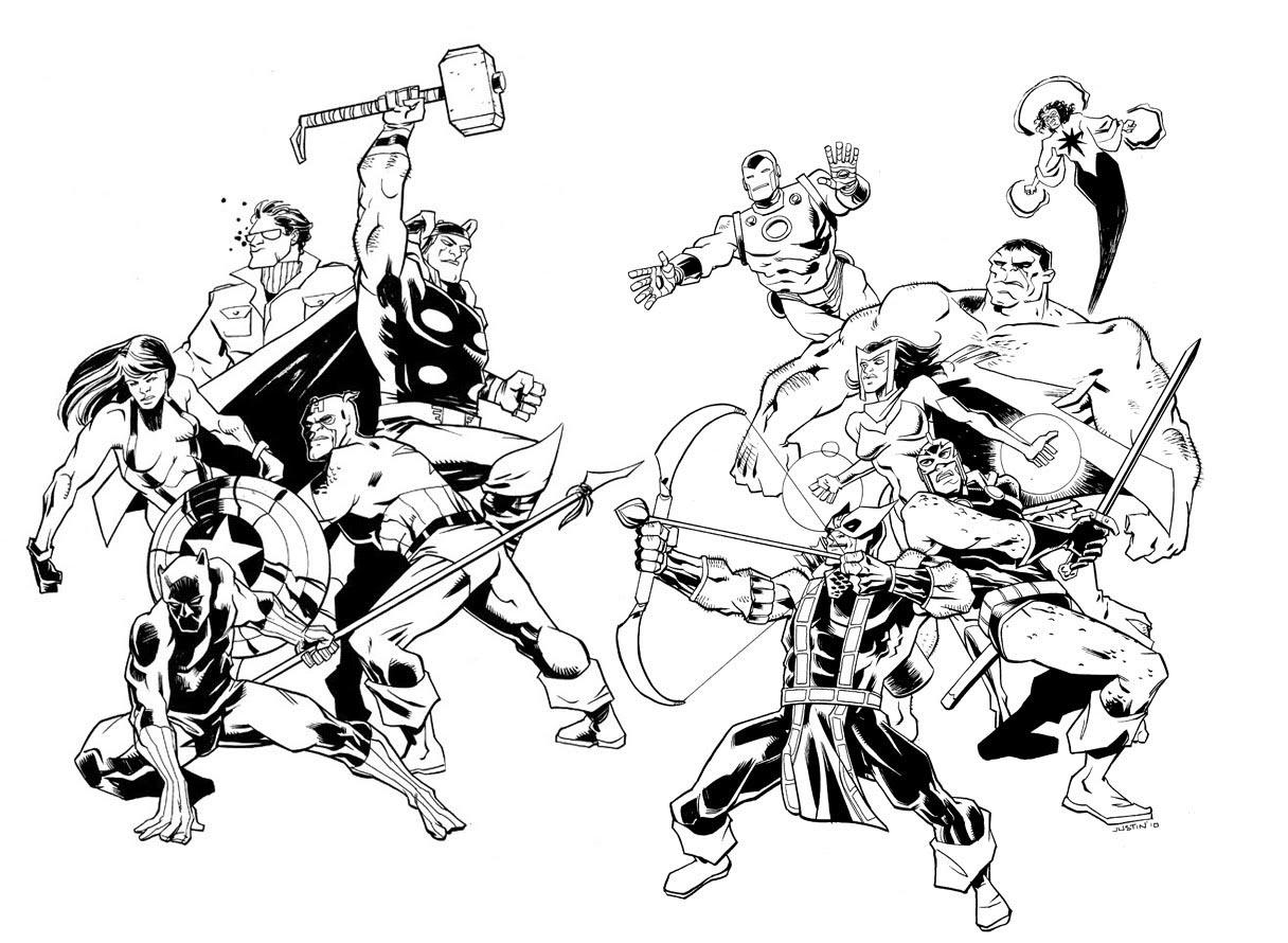 Desenho 27 de Avengers para imprimir e colorir