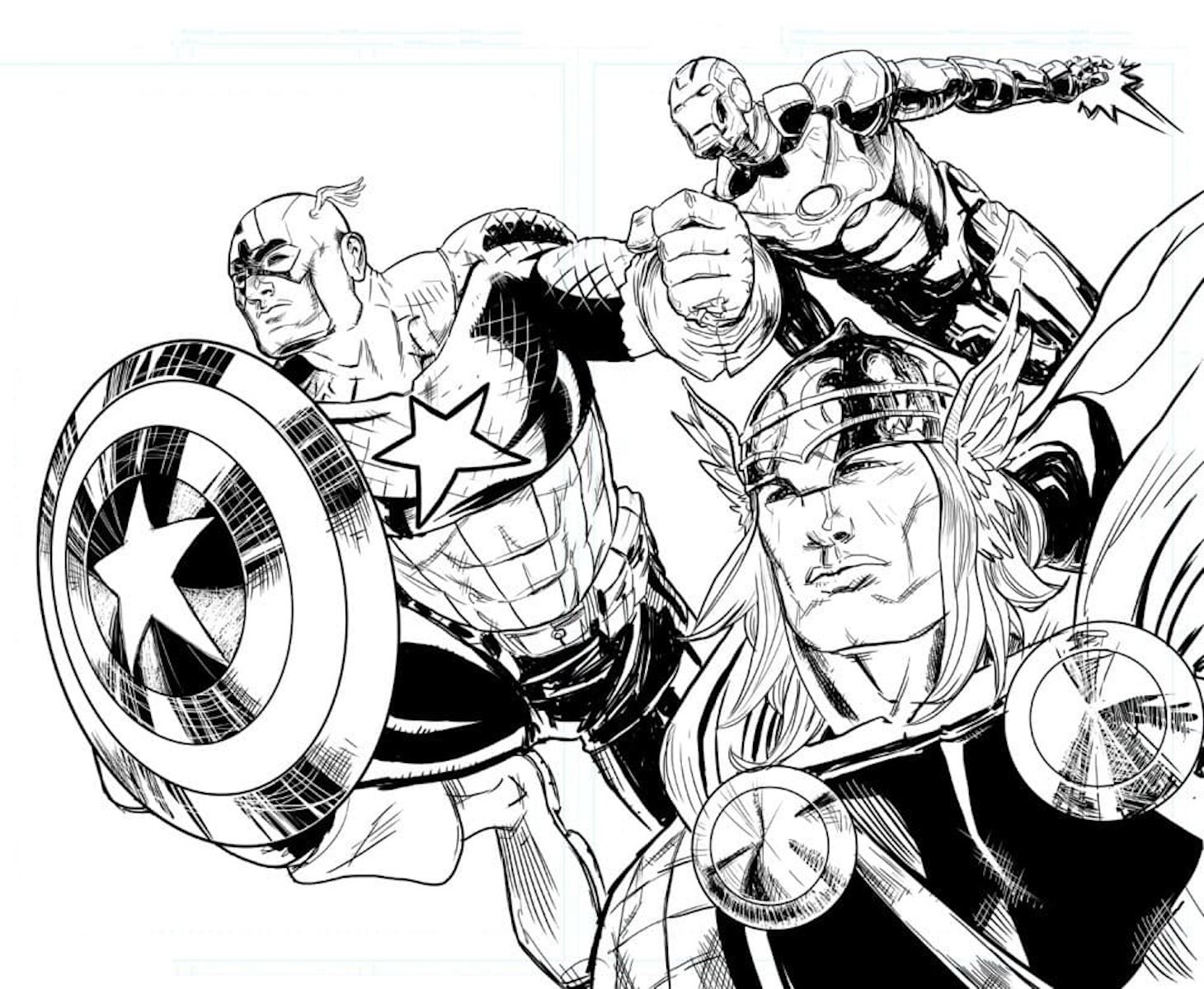 Avengers 44  coloring page to print and coloring