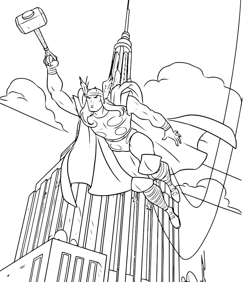 Avengers 47  coloring page to print and coloring