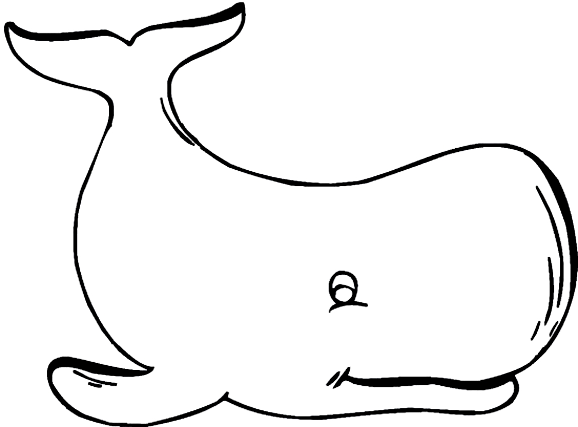 Хвост кита раскраска для детей