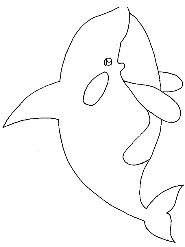 Disegno 8 di balene da stampare e colorare