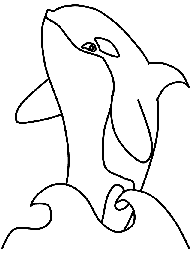 Disegno 9 di balene da stampare e colorare