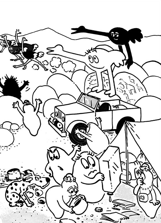 Drawing 8 from Barbapapa coloring page to print and coloring