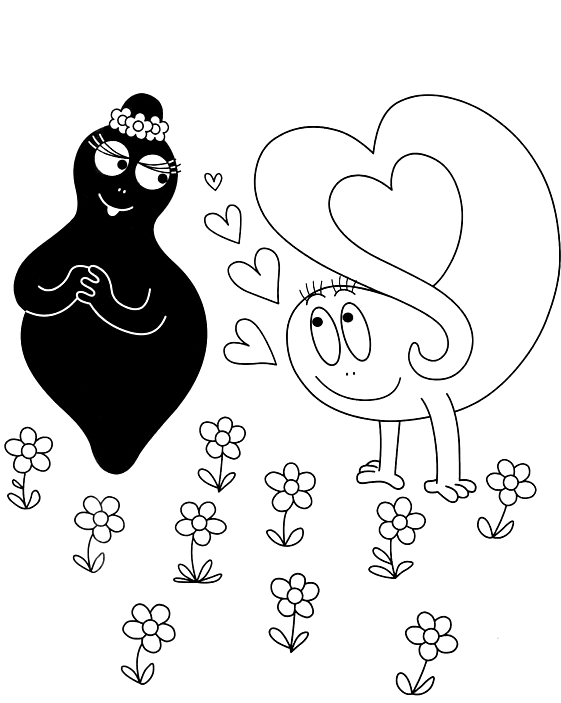 Drawing 15 from Barbapapa coloring page to print and coloring