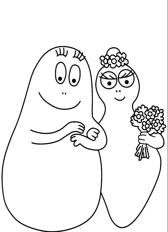 Drawing 17 from Barbapapa coloring page to print and coloring