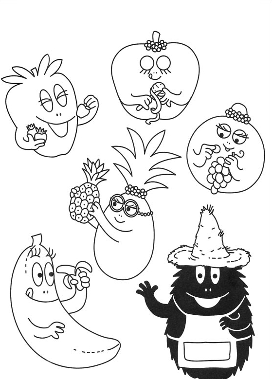 Drawing 24 from Barbapapa coloring page to print and coloring