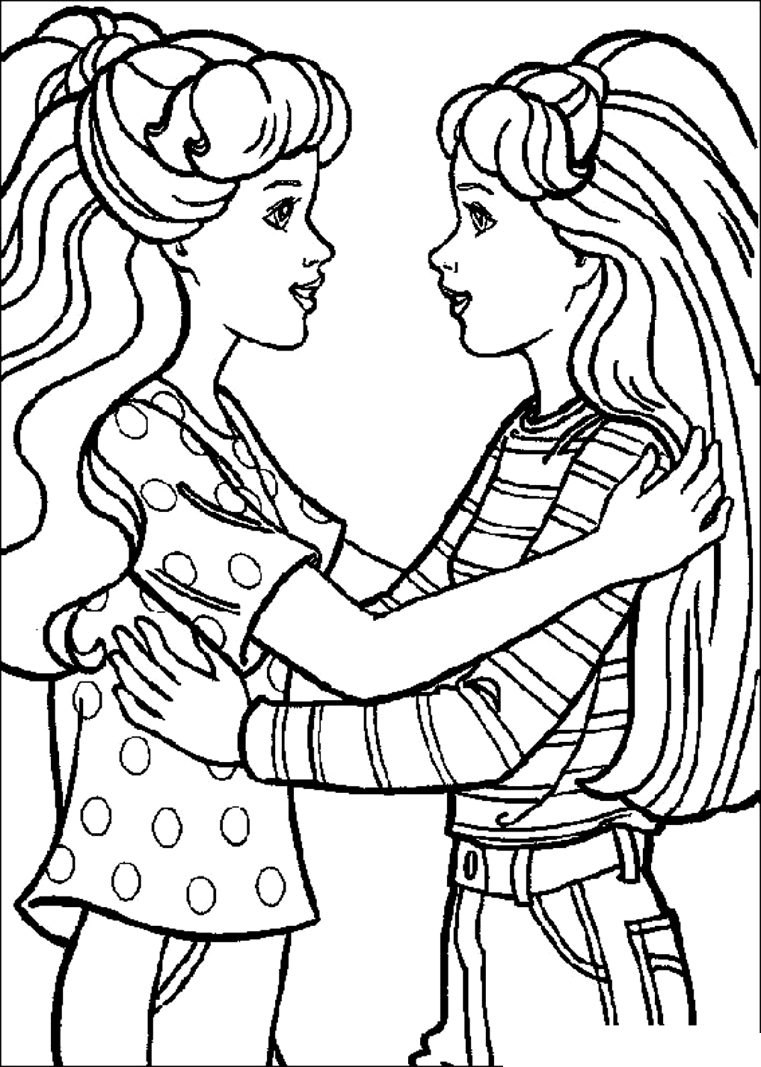 Coloriage 09 de Barbie  imprimer et colorier