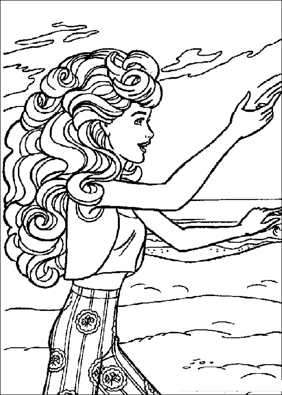 Barbie 10 Barbie coloring page to print and coloring
