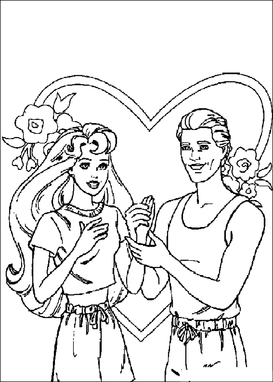 Barbie 17  coloring page to print and coloring