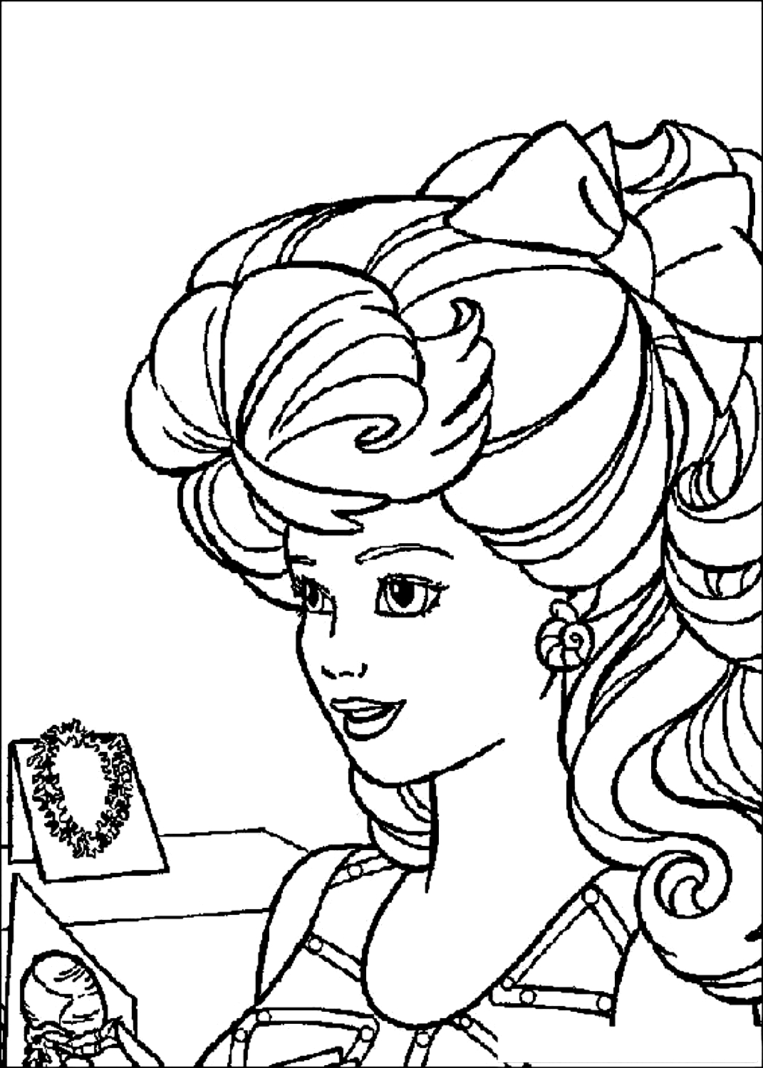 Barbie 20  coloring page to print and coloring