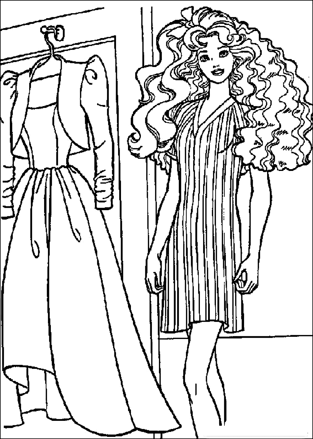 Barbie 23  coloring pages to print and coloring