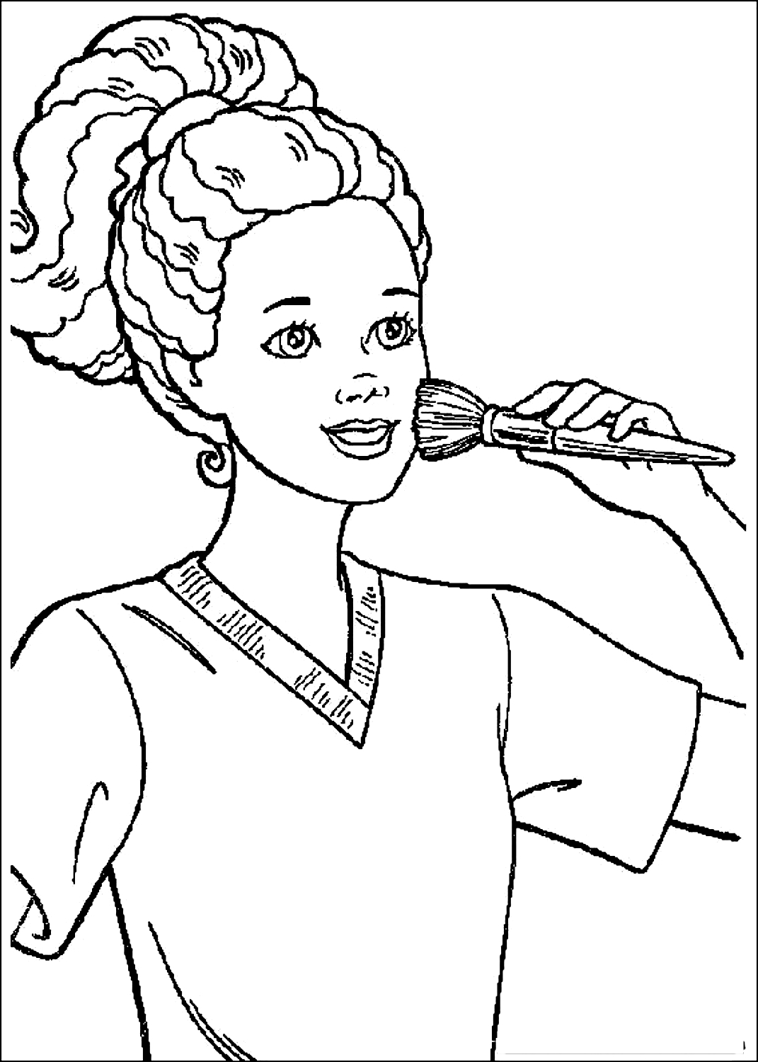 Barbie 28  coloring page to print and coloring