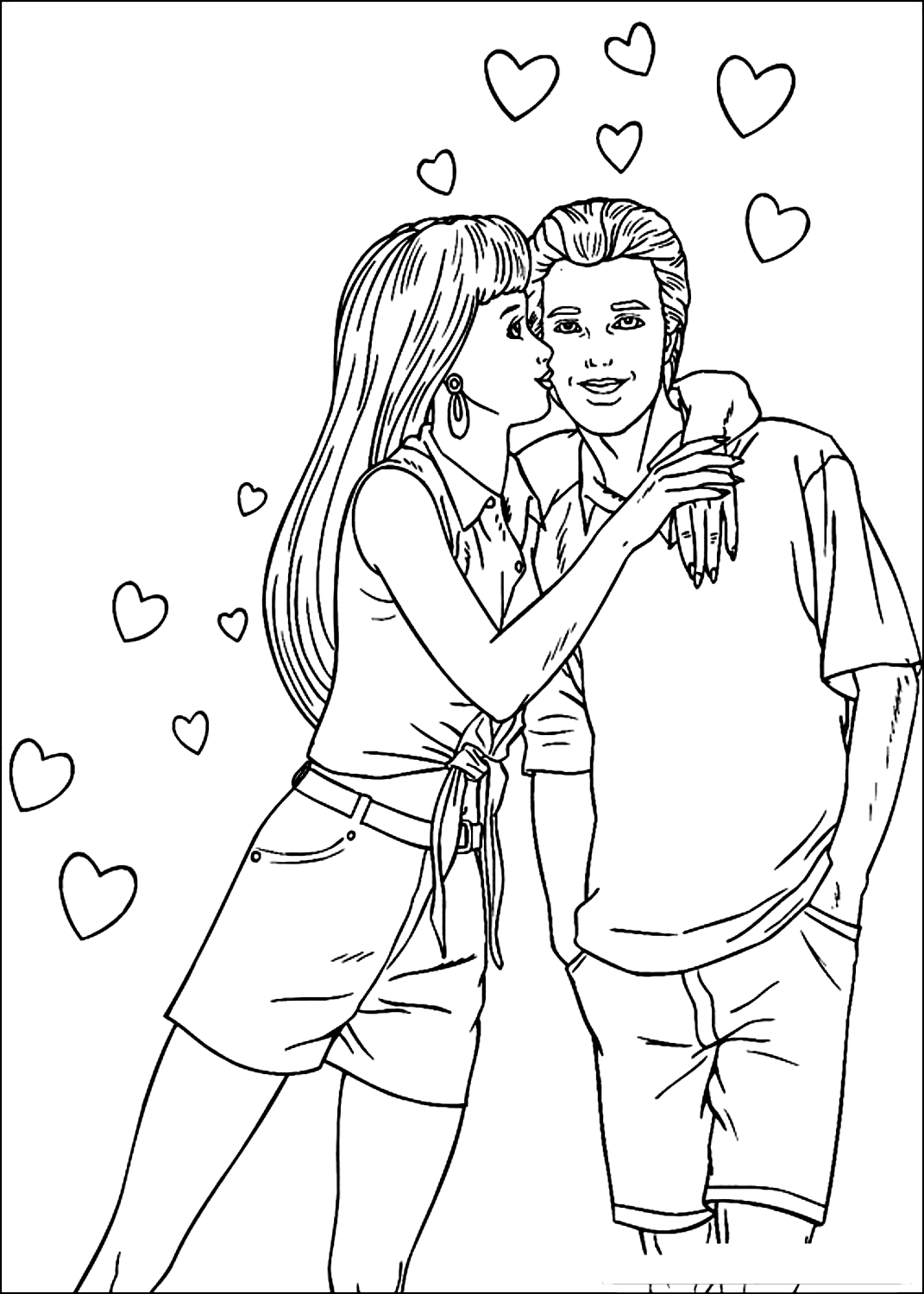 Barbie 41  coloring page to print and coloring