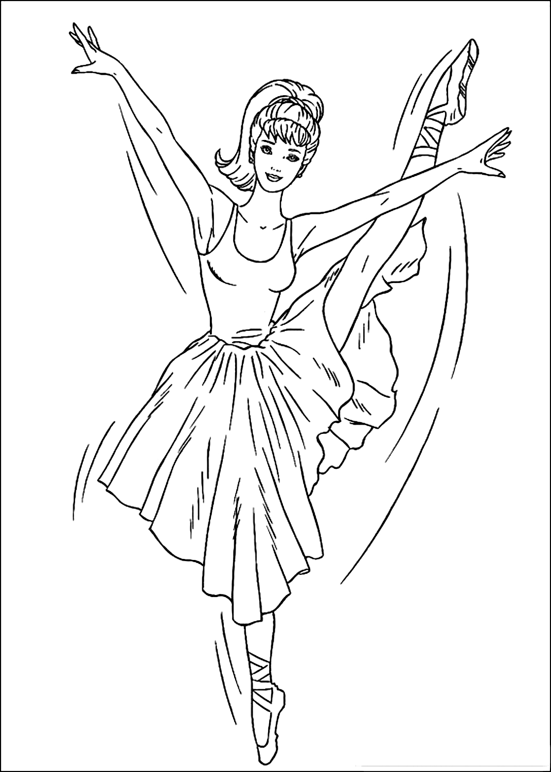 Barbie 45 Barbie coloring page to print and coloring
