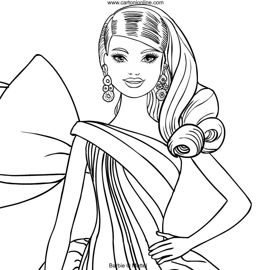 Barbie-Magie der Feiertage  von Barbie coloring page to print and coloring