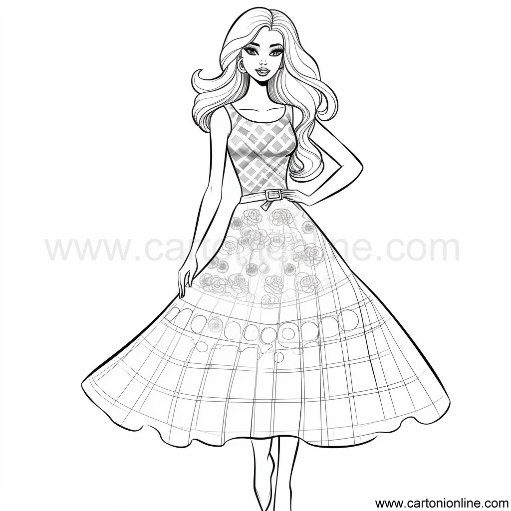 Barbie the movie 04 coloring page