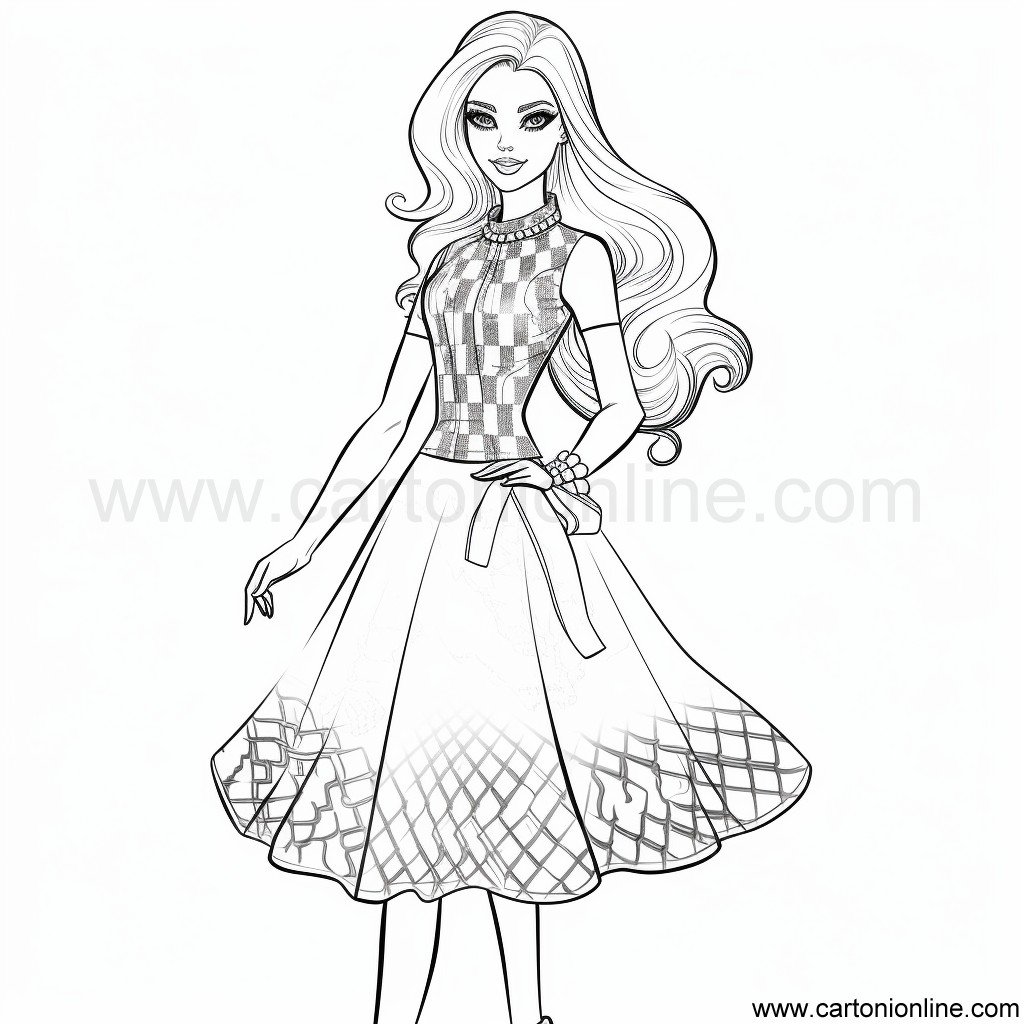 Barbie the movie 07  coloring page to print and coloring