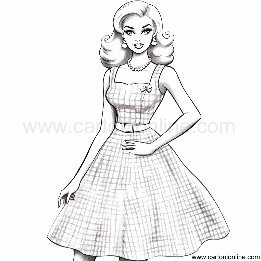 Barbie the movie 17  coloring page to print and coloring