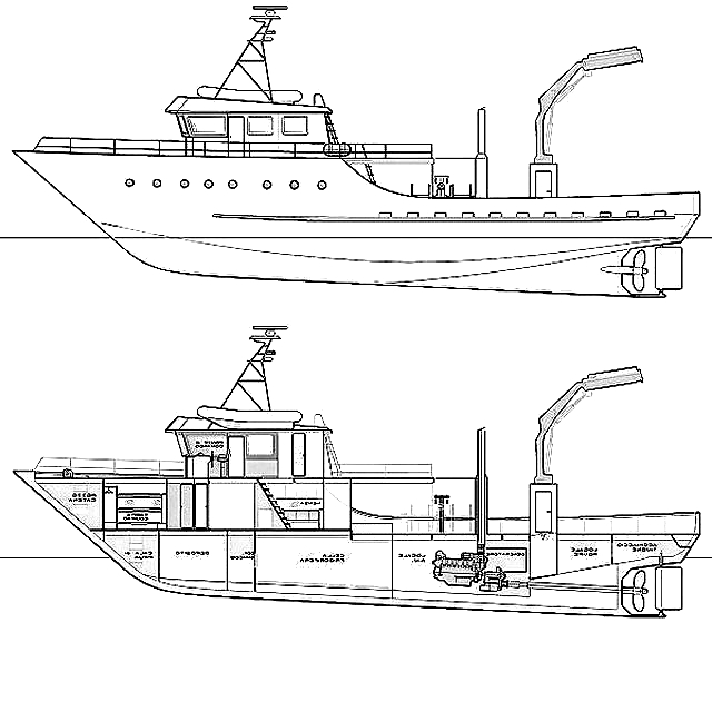 Desenho 23 de Barcos para imprimir e colorir