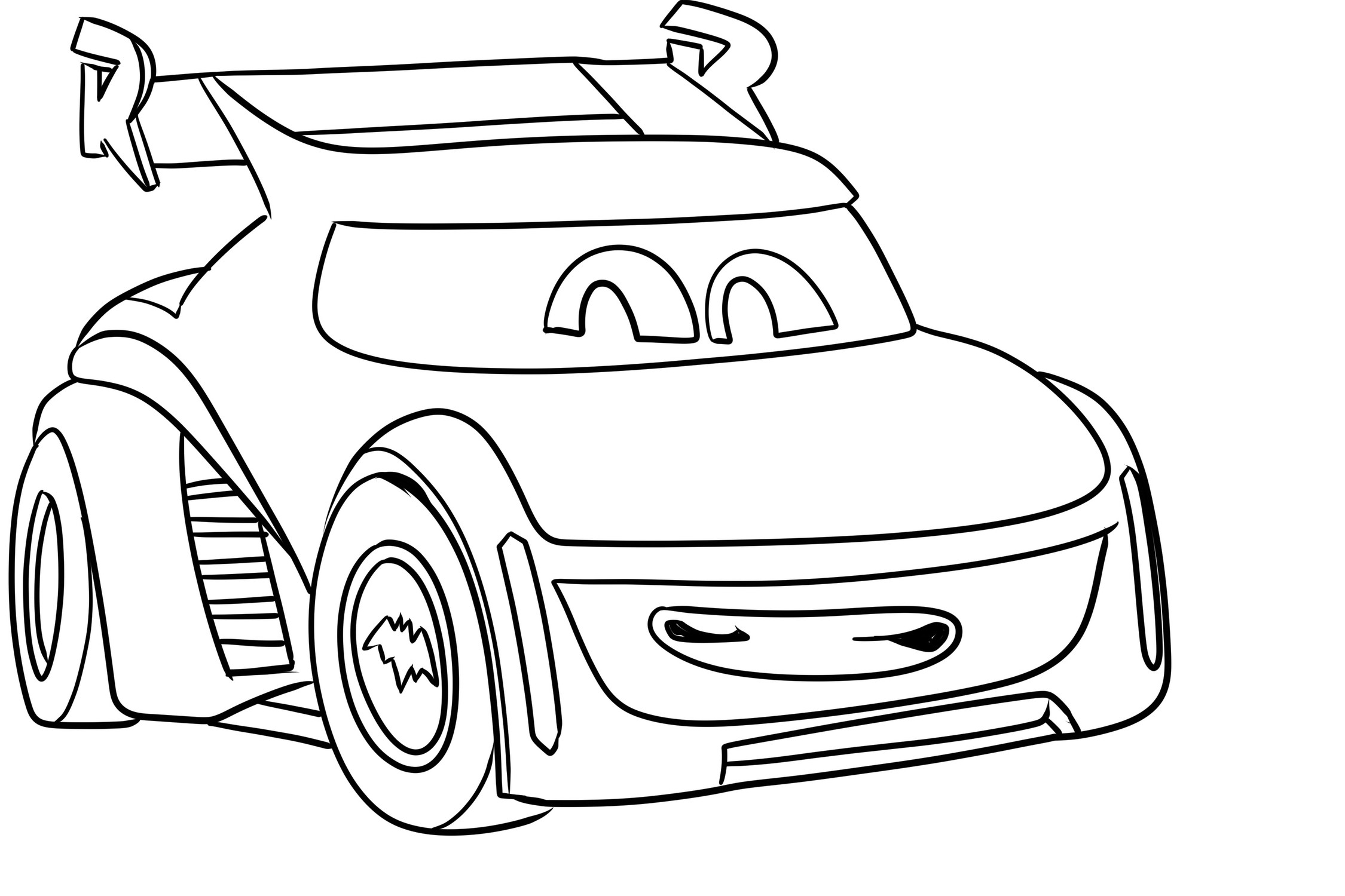 Página de Redbird (el auto deportivo de Robin) de Batwheels para imprimir y colorear