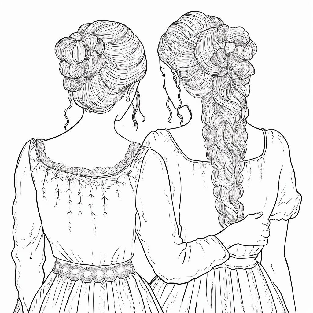 BFF (Best Friends Forever) 19 coloring page