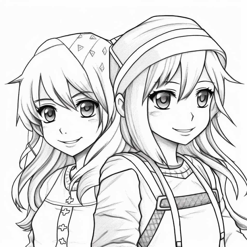 Desenho 01 de BFF (Best Friends Forever) para colorir